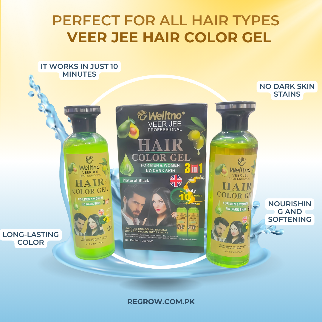 Veer Jee Professional Hair Color Gel Quick Color Men & Women