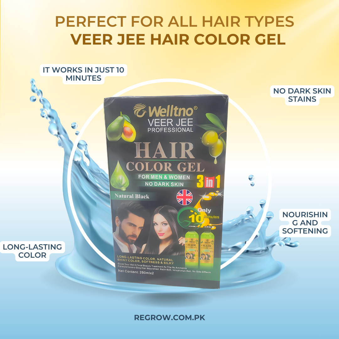 Veer Jee Professional Hair Color Gel Quick Color Men & Women